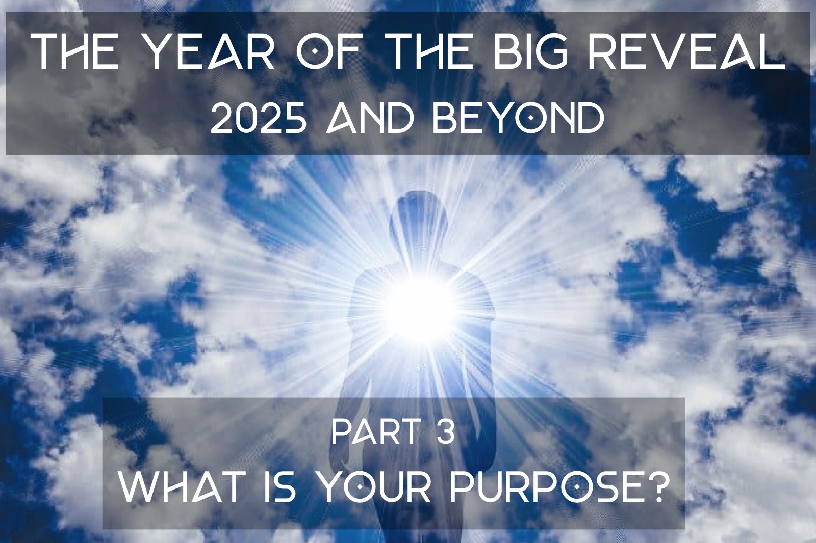 The Year of the Big Reveal - 2025 and Beyond - Part 3 - What is Your Purpose?